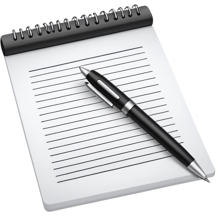 paper with a pen emoji