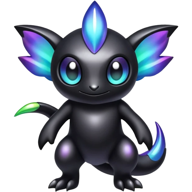  Iridescent black dark fakemon-creature  emoji