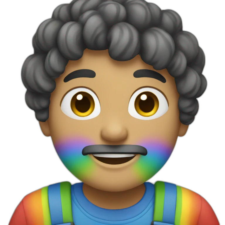 Rainbow school emoji