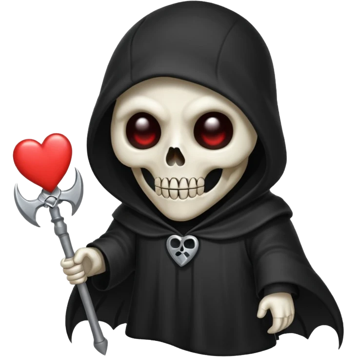 cute reaper with heart eyes emoji