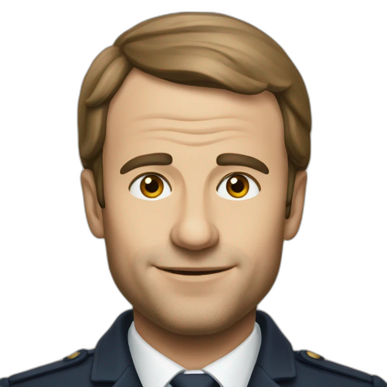 Macron calvitie emoji