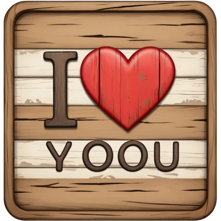 I love you written on a sign  emoji