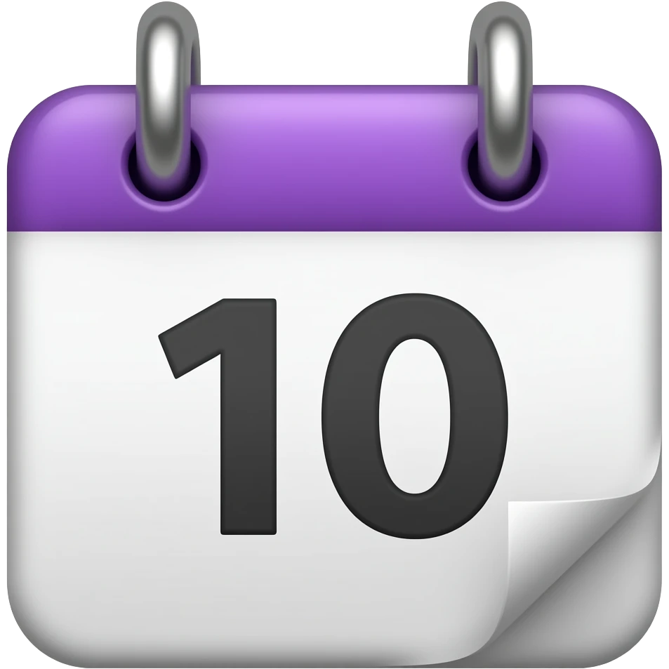 calendar purple emoji