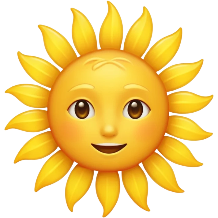 The sun is shining bright  emoji