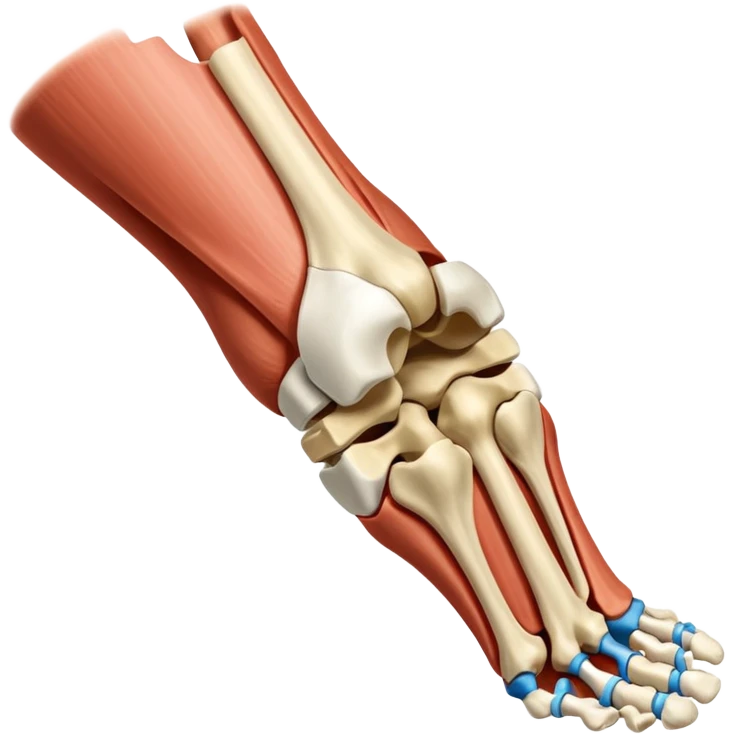 Articulacion de la rodilla en flexión mostrando los ligamentos  emoji