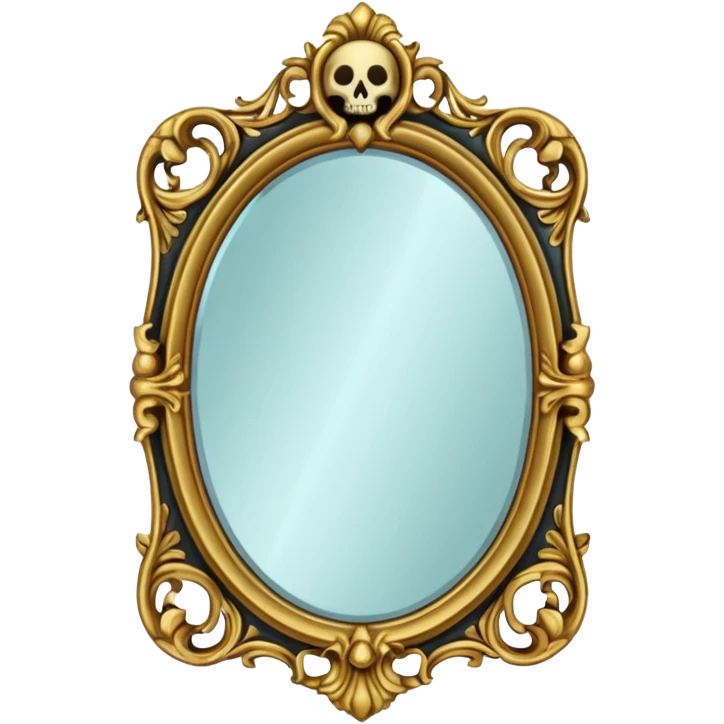 Spooky mirror emoji