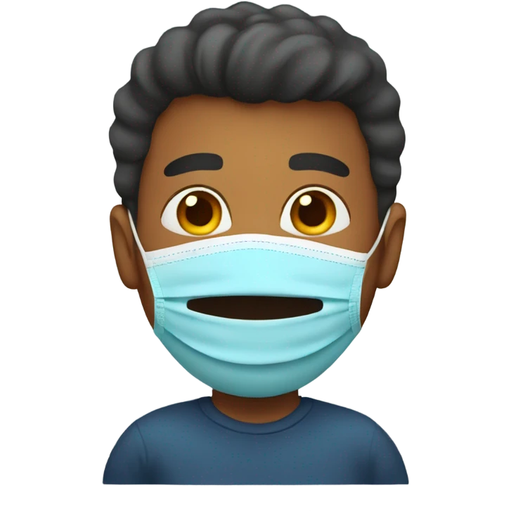 A father with  mask emoji
