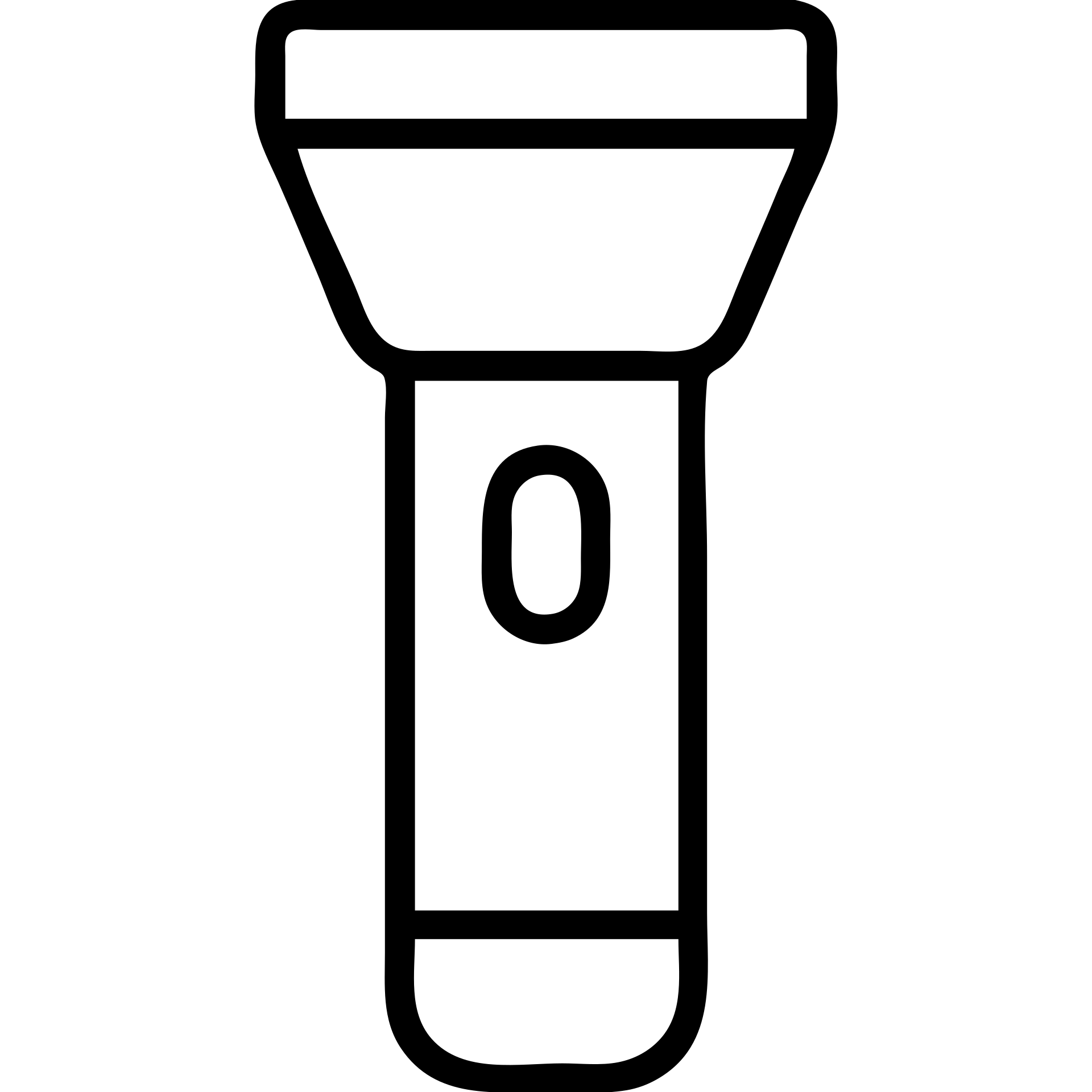 linterna icono contorno negro emoji