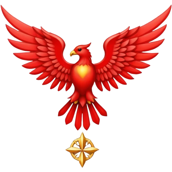 six wing seraphim red emblem emoji