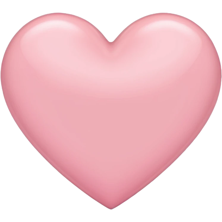 Light pink heart  emoji