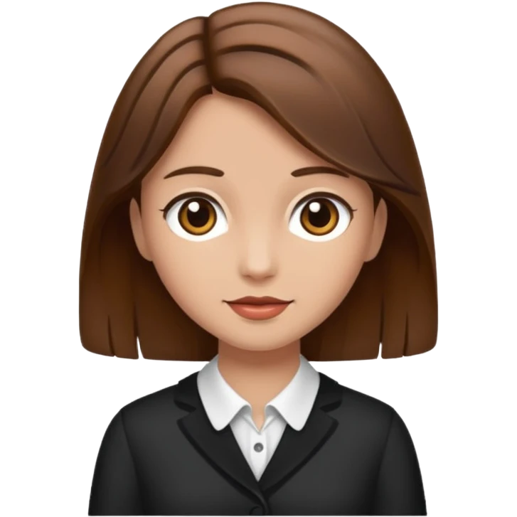 fancy brown haired girl emoji