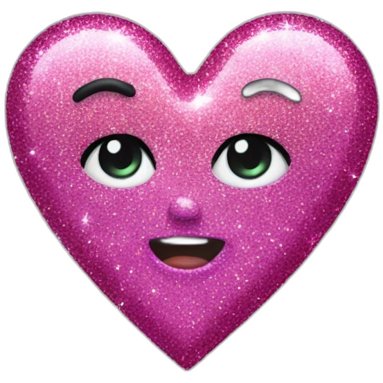 glitter heart emoji
