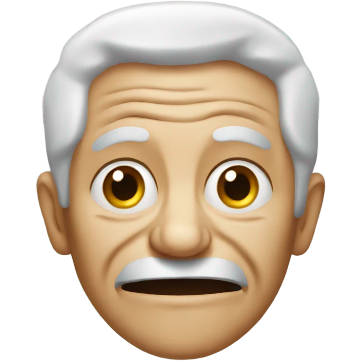 Mad old person emoji