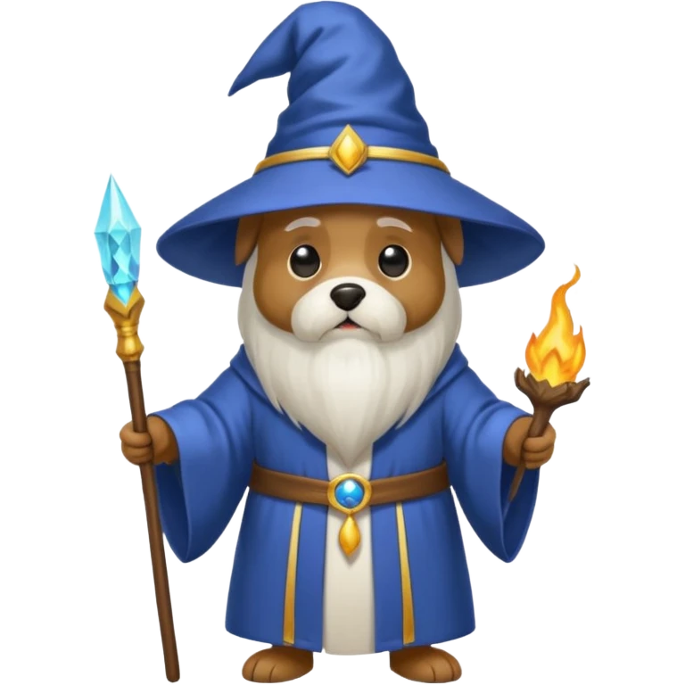 Dog wizard emoji