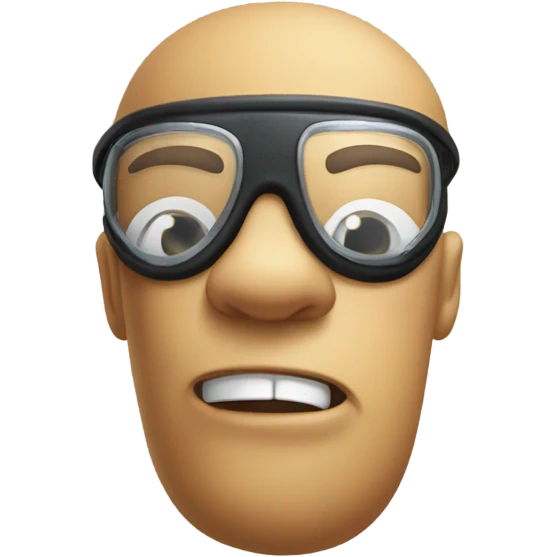 Fist on goggles emoji