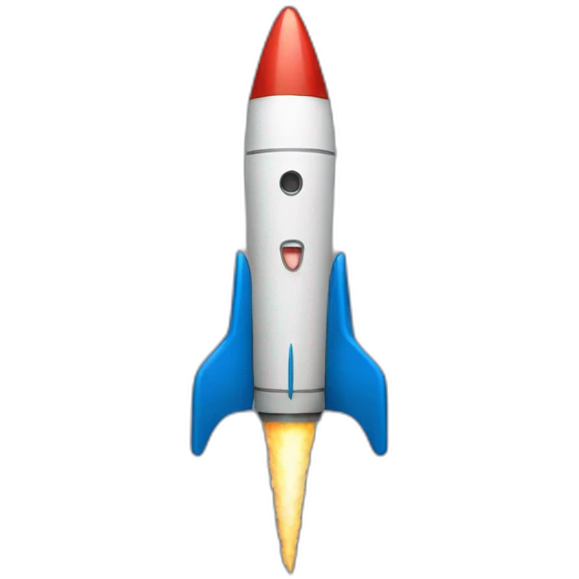 Singing rocket emoji