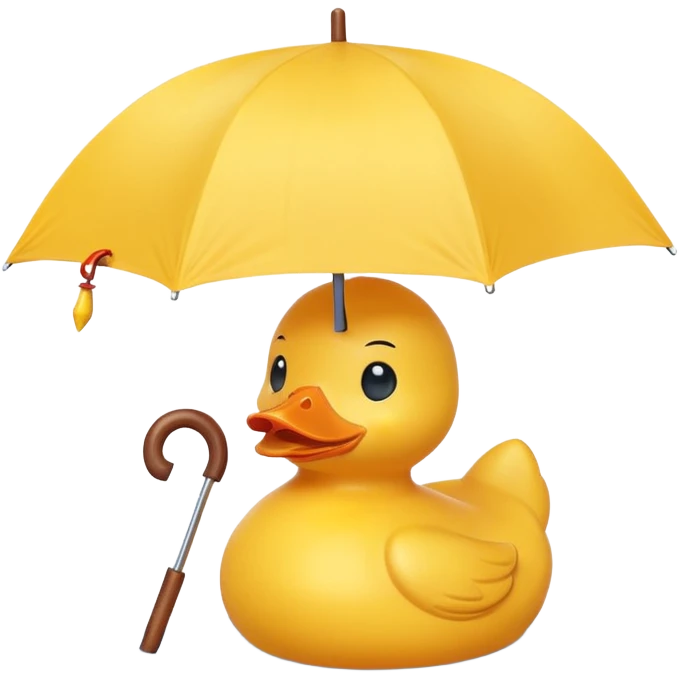 duck holding umbrella emoji