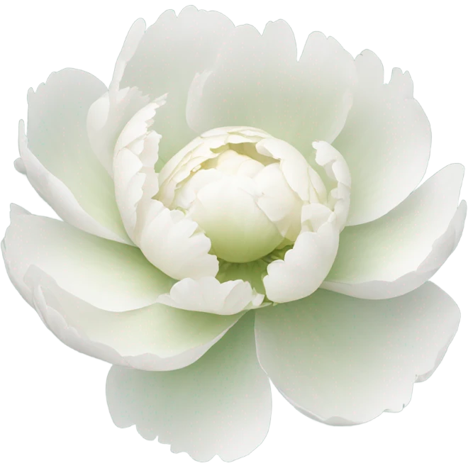 White peony emoji
