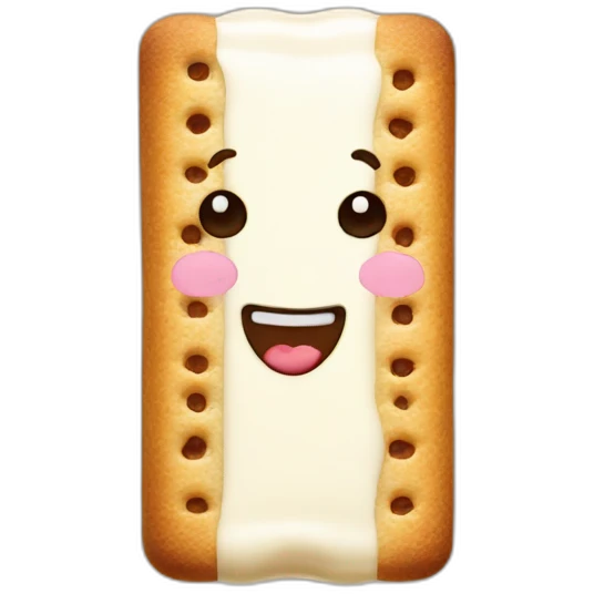 biscotte with milk on it emoji
