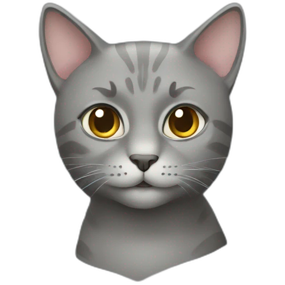 a gray cat emoji