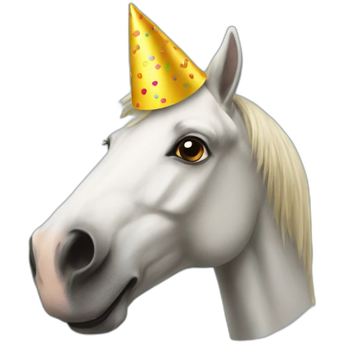 horse with party hat emoji