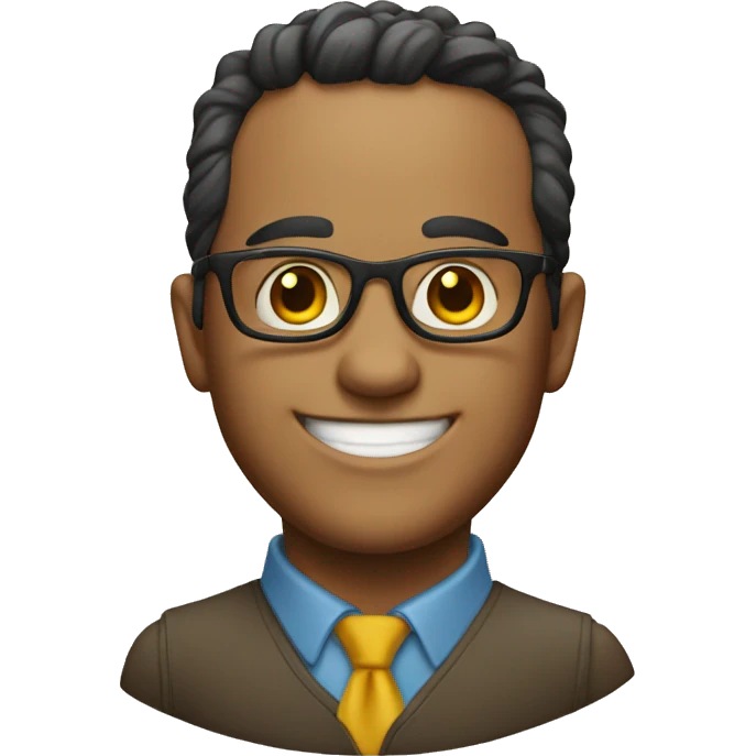 smiling nerd emoji