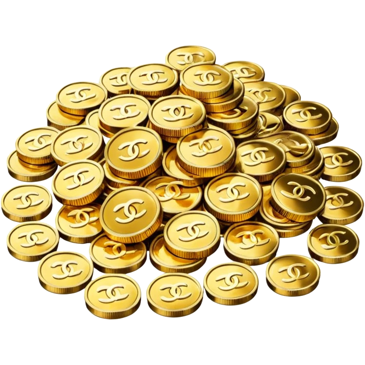 chanel coins pile emoji