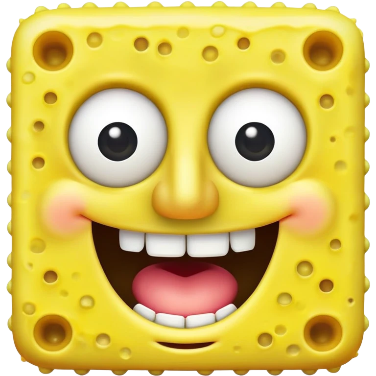 spongebob smiling with teeth emoji