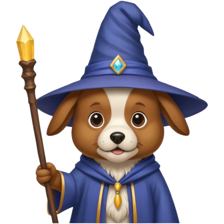 Dog wizard emoji