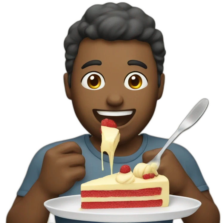 eating swiss dessert emoji