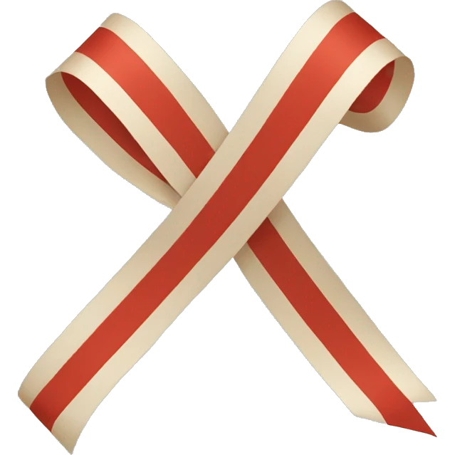 longitudinal ribbon emoji