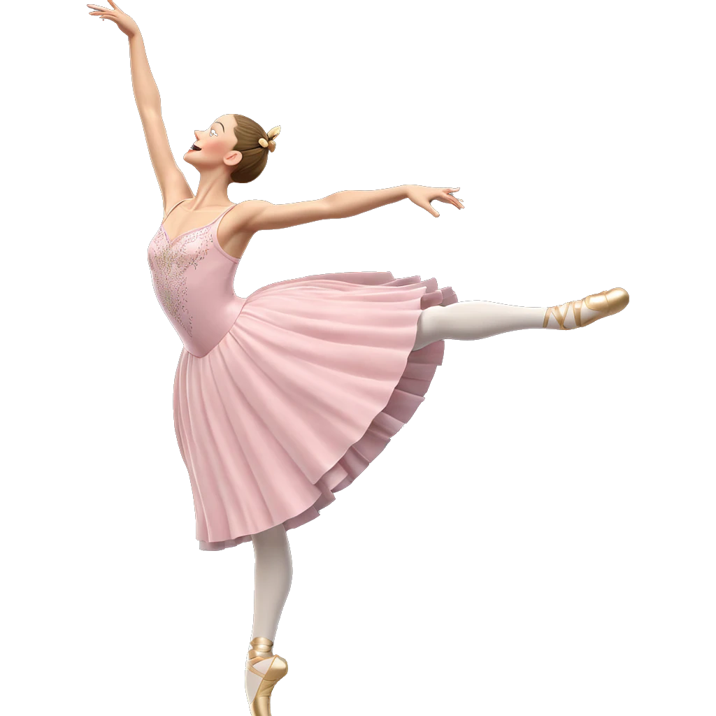 ballerina in graceful motion emoji