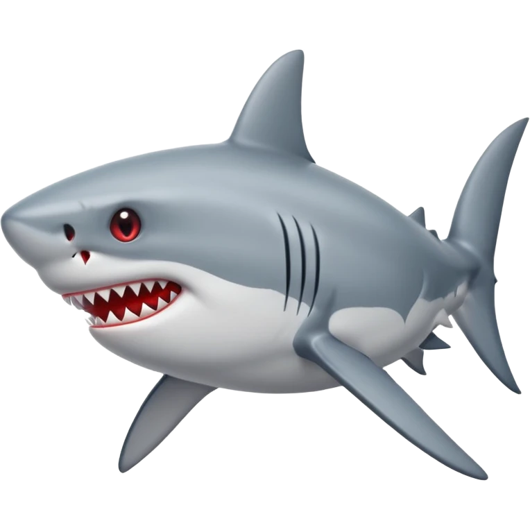 Shark with hearts in the eyes emoji