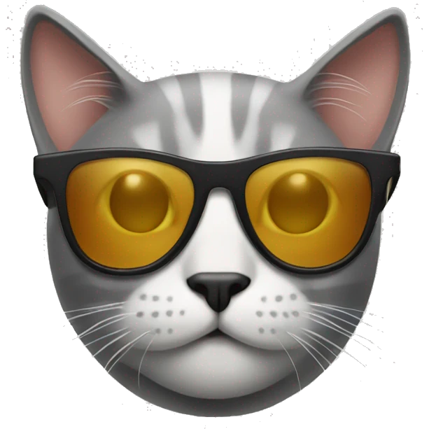 Cat with sunglasses emoji