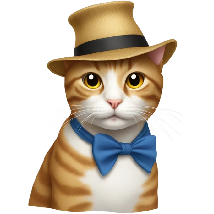 Cat wearing hat emoji