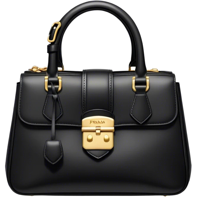 black prada bag emoji