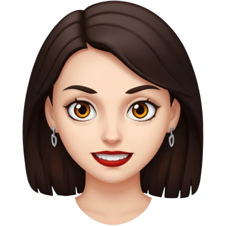 Treacherous brunette woman  emoji