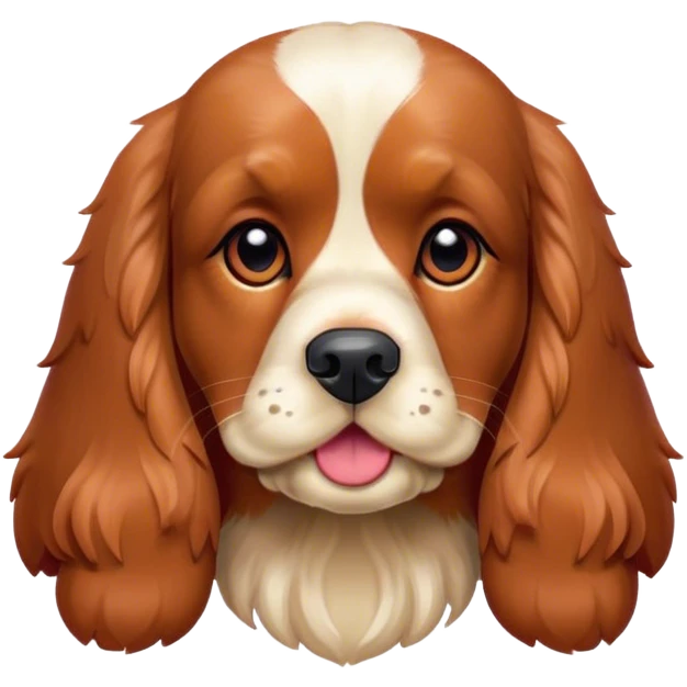 Cocker spaniel red emoji