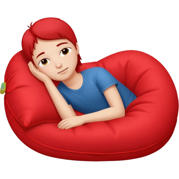 resting with red pilow emoji
