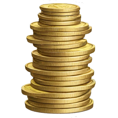 a stack of british coins emoji