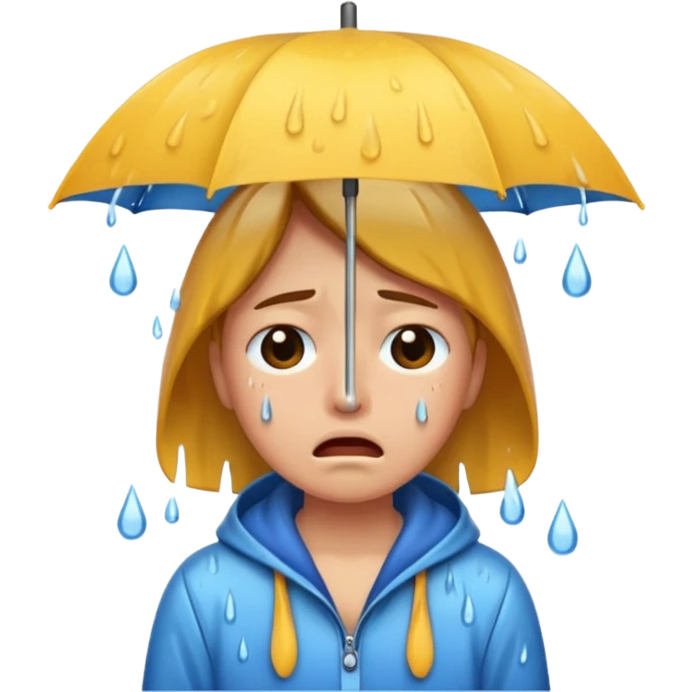 Crying in the rain emoji
