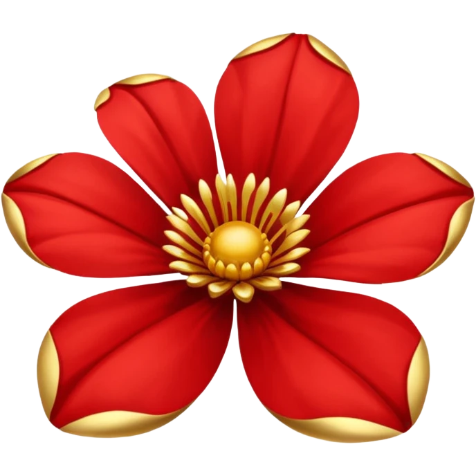 Red gold flover emoji