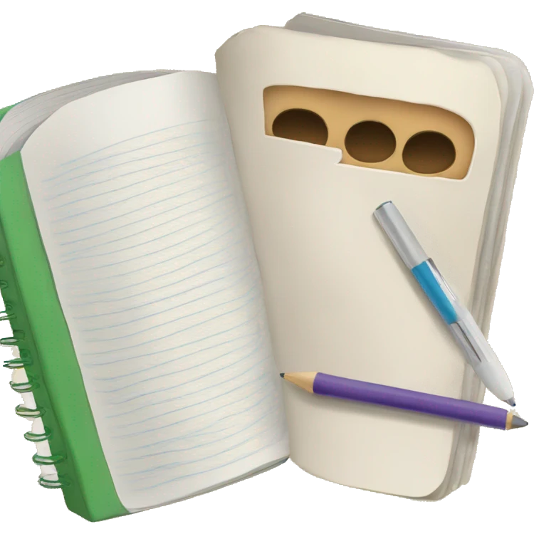create a textbook and notebook emoji