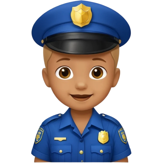 baby in police dress emoji
