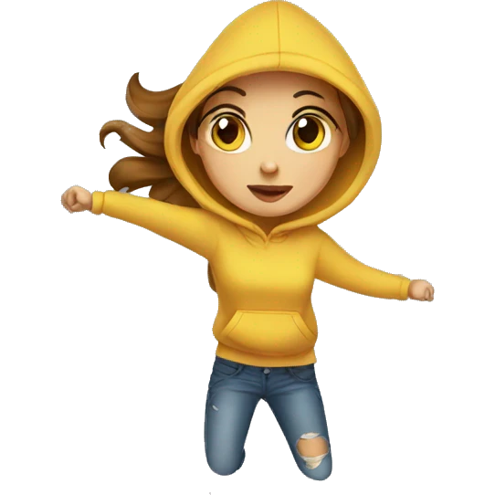 Girl snatching hoodie emoji