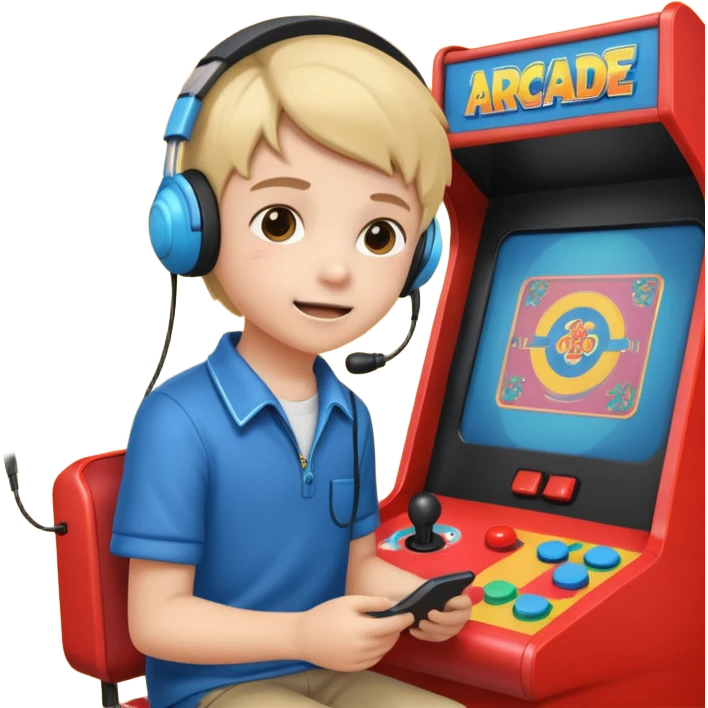 Retro Arcade Kid emoji