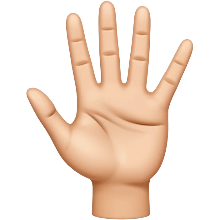 Please create a 3D emoji that shows the number 1 using fingers. I’d like it to resemble the iPhone emoji style!" emoji