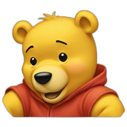 pooh stuck emoji
