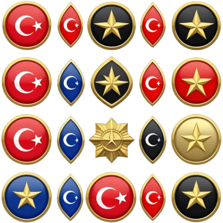 Türklerim Askeri rütbeleri emoji