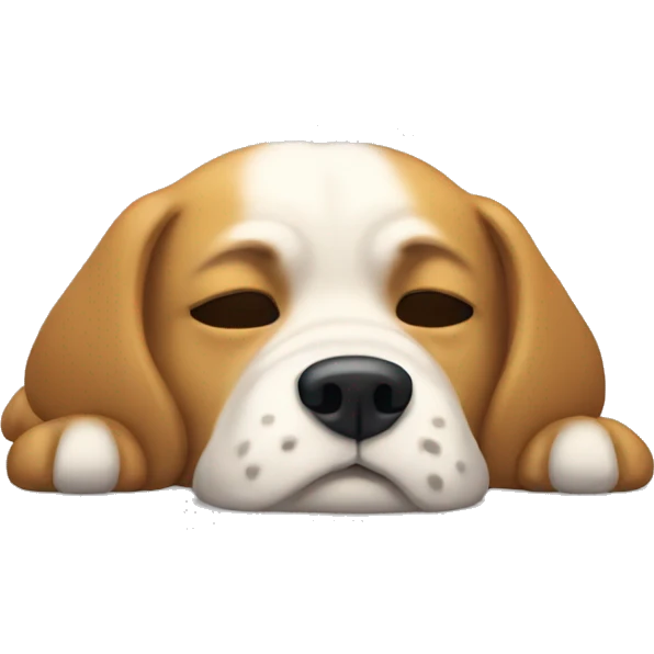 Chien qui dort emoji